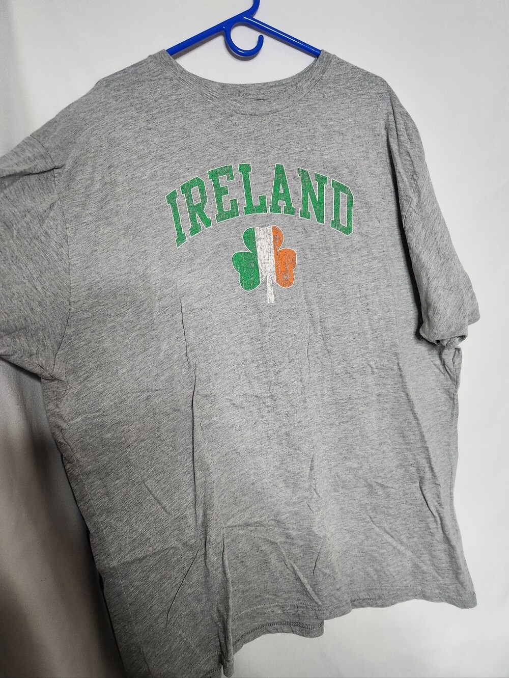 Mens 2XL Ireland Graphic Gray T‑Shirt